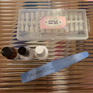 Gellen Nail Tips And Glue Gel Kit